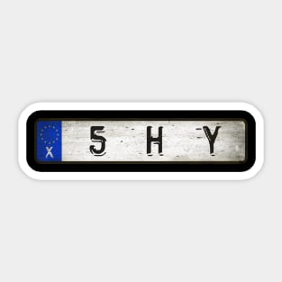 British Shy Metal Band Sticker